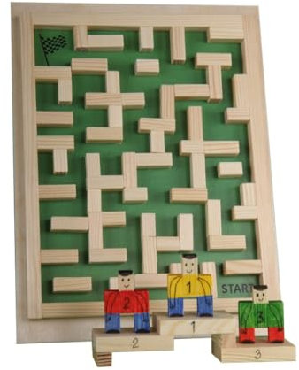 Walachia Nr. 52 - Labyrinth - Bausatz aus 100% natürlichem Holz - 240 x 180 x 20 mm - 86 Teile - 8+