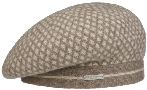 Seeberger Wilmea Walk Baskenmütze Baske Wollbaske Winterbaske Damen - Winter Herbst-Winter - One Size beige