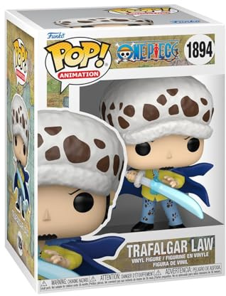 Funko POP! Animation: One Piece - Trafalgar Water Law with Blue Anesthesia | Offizielles Anime Merch - Vinyl Sammelfigur als Regal Deko - Geschenkidee zum Geburtstag für Fans und Sammler