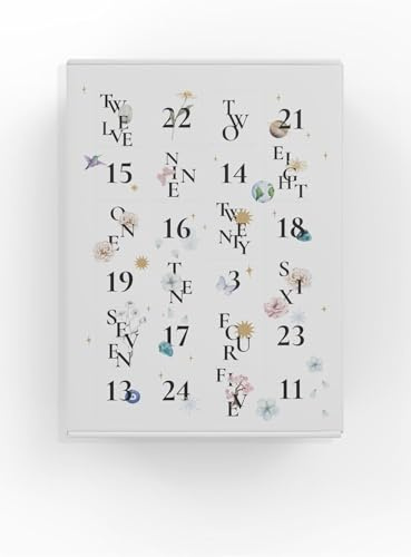 Einzelstück® Echtschmuck Geschenk Set 2024 I Adventskalender 925 Sterling Silber, 14K Gold, Rosegold I 24 exklusive Schmuckstücke aus Handarbeit für jeden Anlass (Silber) (Silber)