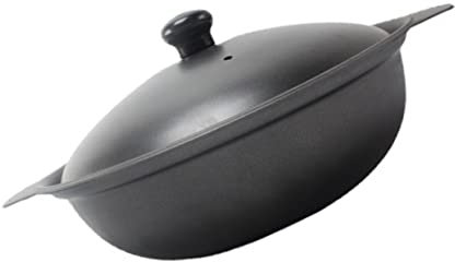 GRIRIW 1 Pièce casserole poêle électrique pot de récipient de crépine d'huile Pâtisserie marmite électrique avec grill ramequins poele leche frite Pot en terre cuite petite cocotte le fer