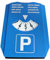 1 pieza Disco temporizador de aparcamiento con ventosa, doble cara ajustable, temporizador de aparcamiento de plástico para coches, camiones,tarjetas de aparcamiento con ventosa de fijación