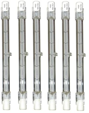 BLOMDE Bulbo R7S, bulbo alogeno JType da 6 pacchetti da 118 mm, adatto per la sostituzione del bulbo del paesaggio di sicurezza del lavoro 118mm-500w 230V