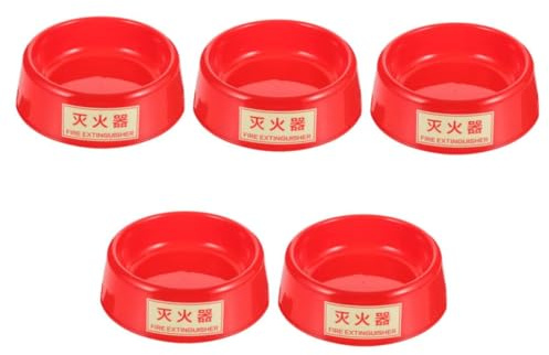 Operitacx 5 Pezzi Base Portastintore Luminescente Supporto Robusto per Estintore Polvere Montaggio Sicuro per Auto e Camion per Uffici e