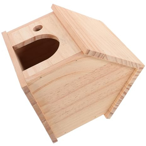 VICASKY Petite Maison Bois pour Hamster Cachette Bois pour Animaux de Compagnie Maison pour Cage