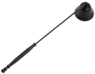 Hrlace Kerzenlöscher aus Edelstahl 22 cm Dochtlöscher mit langem Griff Glockenförmiger-Kerzenlöscher Docht Löscher Kerzenabdeckung Candle Extinguisher für Weihnachten Advent Geschenke Schwarz