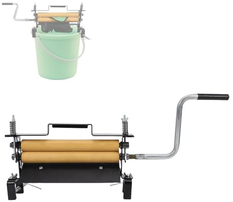 Essoreuse à linge robuste, essoreuse autonome avec support en acier réglable, essoreuse manuelle à manivelle, élimine 95% de l'eau, pour quotidien à la maison et pour le lavage de voitures