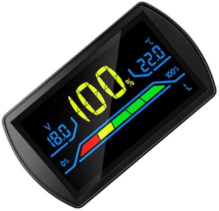 Digital Voltmeter ABS Battery Tester with Clear LCD Screen Perfect for Maintenance of Various Types Guide Acid Potential Meter