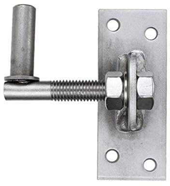 Alberts 361471 Kloben zum Anschrauben | verstellbar um 20 mm | Edelstahl | Dornmaß Ø13 mm | Platte 100 x 40 mm
