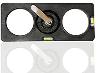 f-tronic Bohrschablone mit Schnellspanngriff, Hohlwand, schwarz, BOS2