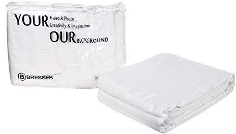 Bresser Y-9 Drap d'arrière-plan 2,5x3m blanc