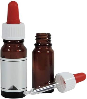 2 Pipettenflaschen 10ml / Apothekerflaschen in Braunglas -made in germany