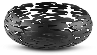 Alessi BM02 B Barknest Schale,Stahl, epoxidharzlackiert schwarz