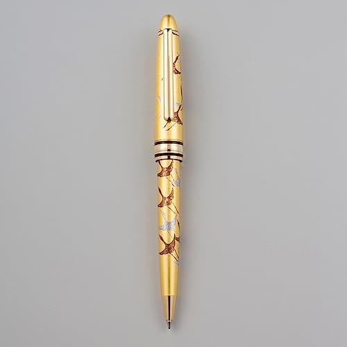 Haikuchi (箔一) Maki-e Ballpoint Pen [One Thousand Cranes (gold)]