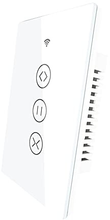 MOES WiFi Smart Curtain Switch Motorized Roller Blinds Shutter Switch,Smart Life/Tuya APP Remote Control,Compatible with Alexa Echo and Google Home