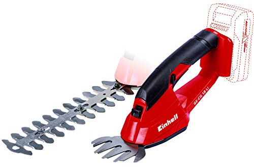 Einhell GE-CG Power X-Change 18-Volt Cordless Handheld 2-in-1 3.9-Inch Grass Shear and 7.9-Inch Hedge Trimmer, .3-Inch Cutting Thickness, w/Metal Gear Box, Tool Only (Battery + Charger Not Included)