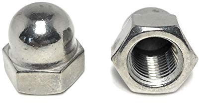 1/2-20 Acorn Cap Nuts 18-8 Stainless Steel UNF (5 Pieces)