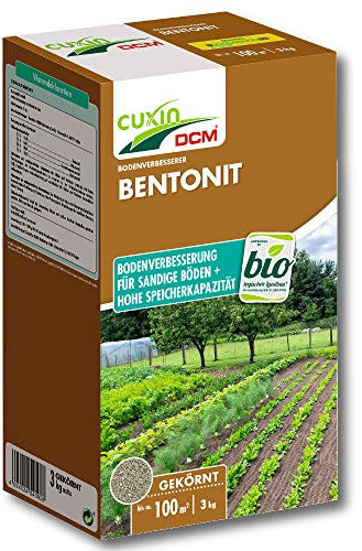 Cuxin Bentonit Urgesteinsmehl 3 kg - Bodenverbesserer & Kompostbeschleuniger für Garten