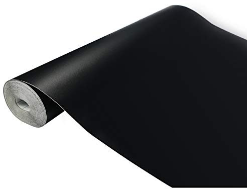 DecoMeister Lavagna adesiva a gesso Pellicola autoadesiva Pellicole murale, facile da applicare, per disegnare con gesso 67,5x200 cm Nero ardesia