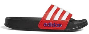 adidas Adilette Shower Slides, Infradito, Core Black Ftwr White Vivid Red, 37 EU