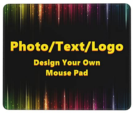 Personalisiertes Mauspad mit Foto, zum selbst gestalten und Bedrucken Lassen, rutschfeste Unterseite, Personalisierte Maus Pad Geschenke für Familie, Freund und Ehemann - 7