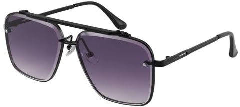 FEISEDY Retro 70er 80er Jahre Sonnenbrille Quadratische Brille B4104