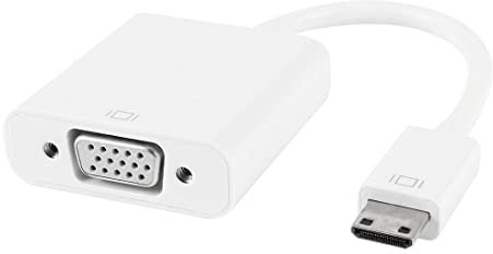 Ruilogod Mini HDMI maschio a VGA Micro USB 3.5mm Audio Audio Jack Adattatore cavo femmina