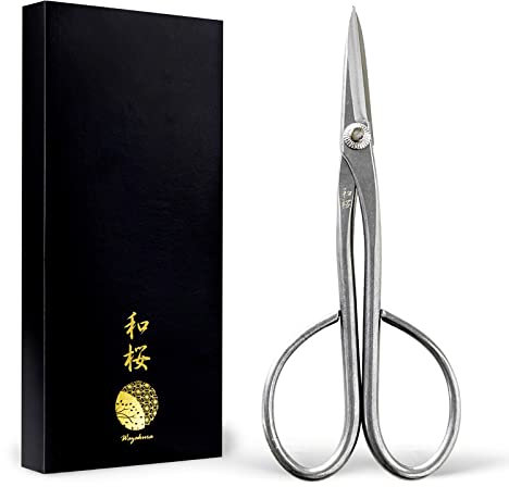 Wazakura Japan Forbici Satsuki per Bonsai in Acciaio Inox Yasugi (180mm) Fatte in Giappone - Attrezzi da giardinaggio giapponesi