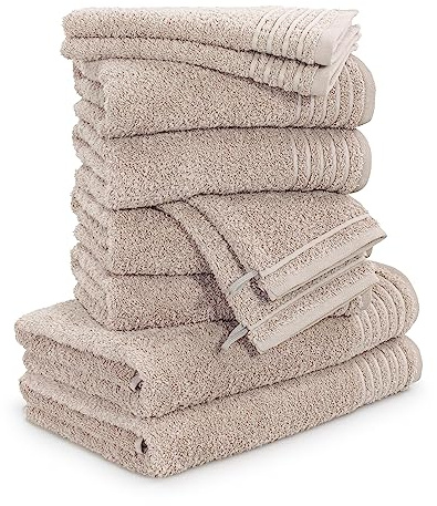 Möve Handtuchset New Classic 10-TLG Handtücher - 2x20x15cm+2x30x50cm+4x50x100cm+2x67x140cm, 100% Baumwolle, Cashmere