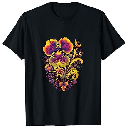 Miltonia Orchids Pansy Orchid Flower Floral Plant Lover T-Shirt