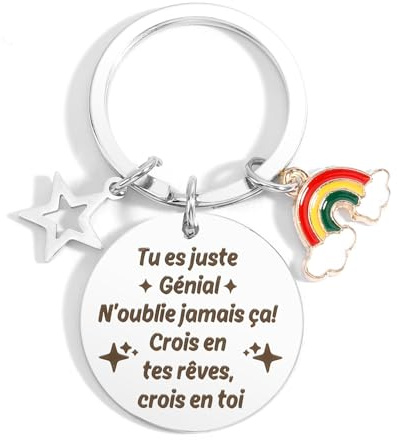 Xioabre Cadeau Meilleure Amie Femme Porte Clef Cadeau Amie Cadeaux Soeur Cadeaux Retraite Pour Une Amies Présent Motivation Inspirants Présent Pour Élèves Noel