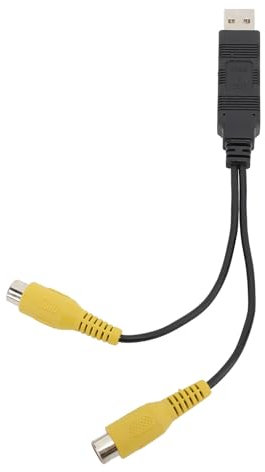 Adattatore Uscita Video, Adattatore Convertitore Audio Video Cvbs Composito RCA, Adattatore Uscita Video da USB a Cvbs Video HD Adattatore Cavo Interfaccia USB a RCa Facile da Usare Per Veicolo