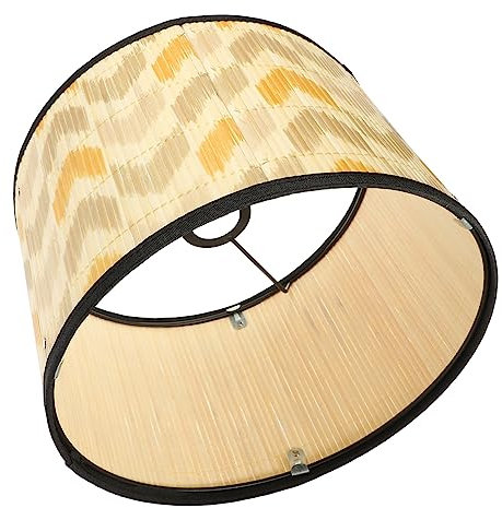 FUNOMOCYA Paralume in Bambù Copertura Per Lampadario Paralume Neutro Per Lampade Sospensione