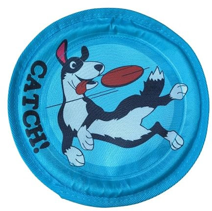 Lichi Dog Frisbee Floating Dog Toys for Water, Dogs Flying Tossing Toy Chuckit! Pet Toys Frisbee Resistant to Biting Grinding Teeth Pet Supplies-Blue