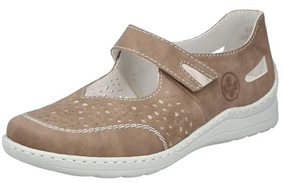Rieker Ballerine 48996 pour Femme, Beige, 39 EU
