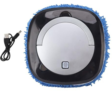 Folpus Robot trapeador Inteligente Máquina trapeadora doméstica silenciosa con Tanque de Agua Robot trapeador para sofá Mármol, Argén