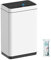 Mbillion Cubo de basura con sensor de 50 L, con sensor de movimiento automático, de acero inoxidable, con tapa, rectangular, sin contacto, para cocina, dormitorio, oficina en casa (blanco)