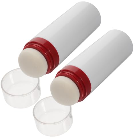 IWOWHERO Tragbare Babypuderdose mit Weichem Puderquaste Feuchtigkeitsschutz Frei Pp Pe Material Kompakt für Reisen und Babypflege Zufällige Farbe