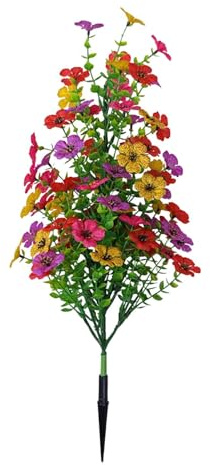 Generic Ramo de flores artificiales de color violeta para maceta, acera para el hogar