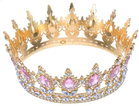 Krone Damen Vintage, Tiara Damen Tiara Krone Teklemon Kristall Barock- Diadem Haarschmuck Ideal Für Hochzeiten Verlobungen Und Besondere Anlässe Prinzessin Karneval Kopfschmuck für Hochzeit