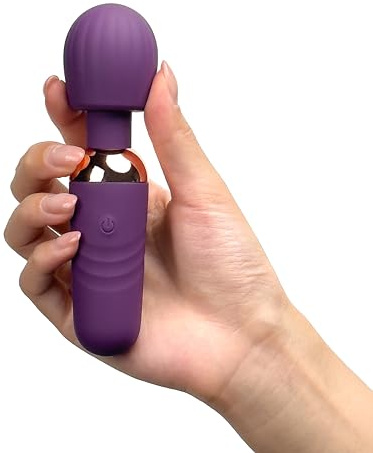 FunnyMee Vibrator,Mini Cordless Massage Wand for Clitoral Stimulation,Sex Toys for Women Couples,Personal Vibrator for Full-Body Massage,10 Vibrating,Quiet, Waterproof,Purple