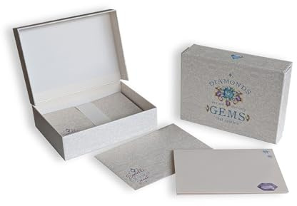 Pigna x Bridgerton, Carta da lettera in cofanetto, Set da 25 buste e 25 biglietti in cartoncino