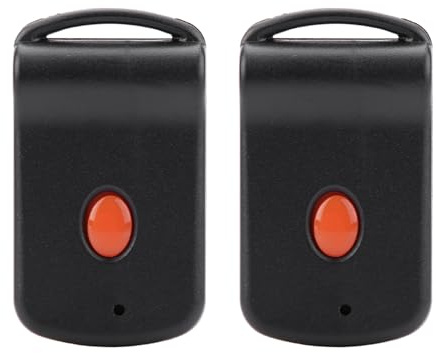 Pongnas Trasmettitore Remoto per Mini Porta del Garage da 2 Pezzi, Guscio in Plastica 300 MHz 10 Dip Switch di Ricambio per Sistemi di Apertura della Porta del Garage 1089 300 MHz