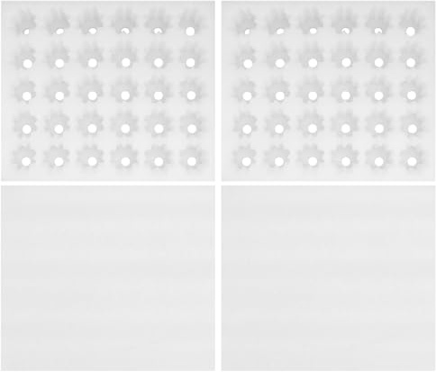 CALLARON Contenitore Portauova 2 Pezzi Coperchio 30 Scomparti Antiurto Dimensioni 300X255X75 MM Conservazione Uova Quaglia Frigorifero Casa