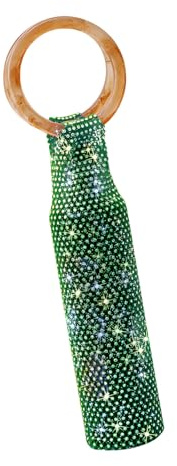 Nucelit Skimrande accent vinflaska väska för fester och speciella tillfällen rymmer 750 ml elegant flaskväska