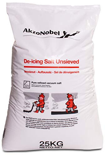 A&G-heute Streusalz DE-Icing Auftausalz 25kg Sack | Hochkonzentriertes feines Salz für effektiven Tauprozess | Ideal für Streuwagen und Handsysteme