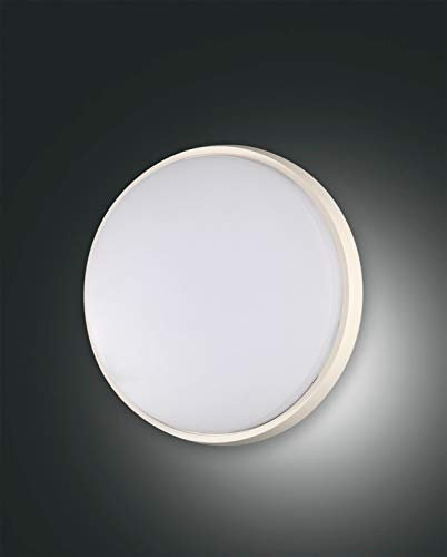 Fabas Luce Olly Downlight LED para exterior de superficie, cristal blanco, IP54