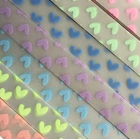 ODETOJOY bagliore nel buio Confezione da 210 strisce di carta, adatte per fare origami a forma di stella e per il fai da te, in 7 colori stelle strisce