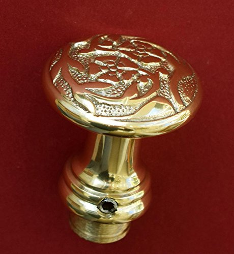 Graf von Gerlitzen Alter Antik Style Messing Tür Griff Türgriffe Knopf Knauf Drehknopf Kindersicherung Jugendstil B6SQP-GE