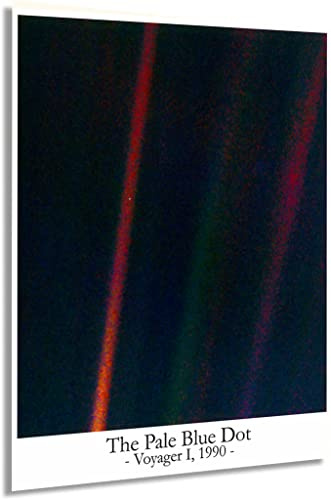 Earth Pale Blue Dot Wall Art, Space Poster Voyager 1, Astronomy Prints Minimalist Wall Decor (11.7 x 16.5 (A3))